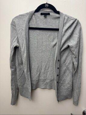 Banana Republic Factory Light Gray Women's Button Cardigan